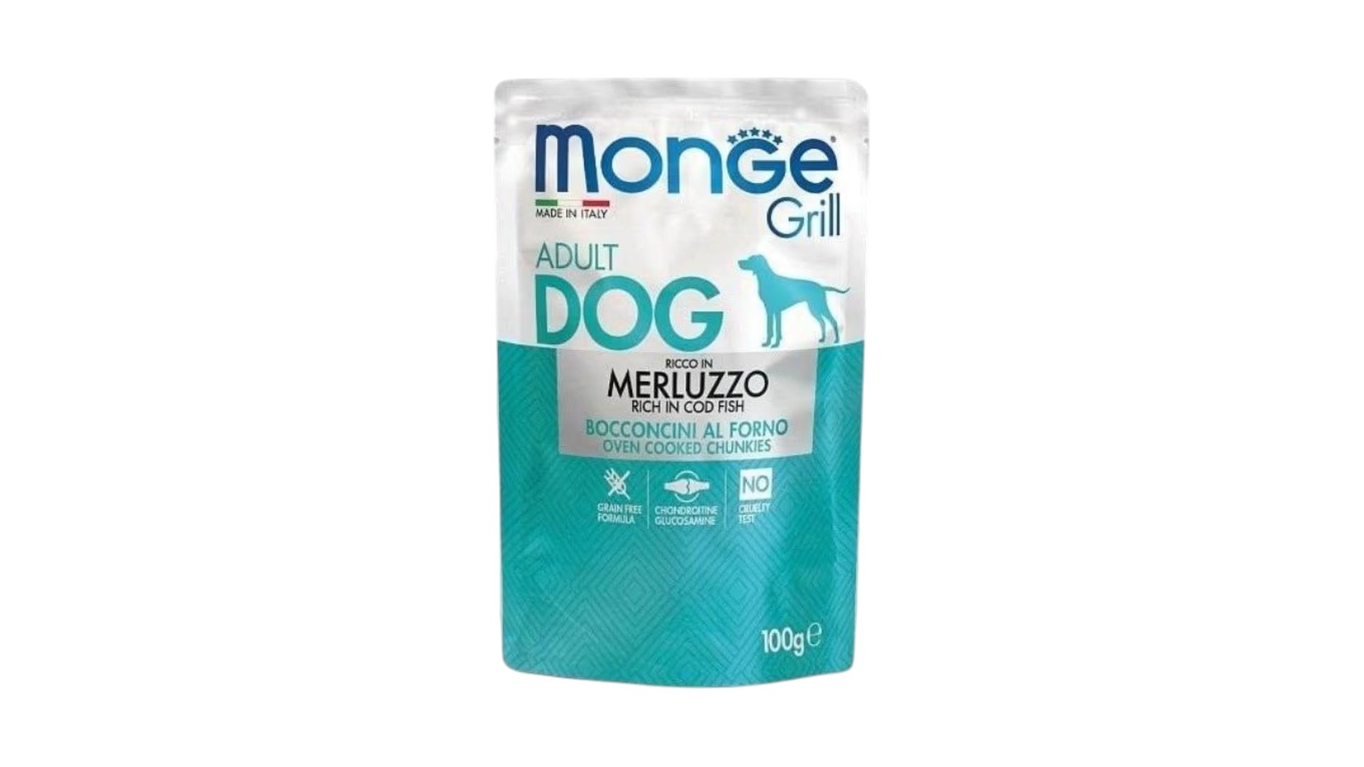 Monge Grill Adult Rich in Cod Fish yetkin itlər üçün 100 gr