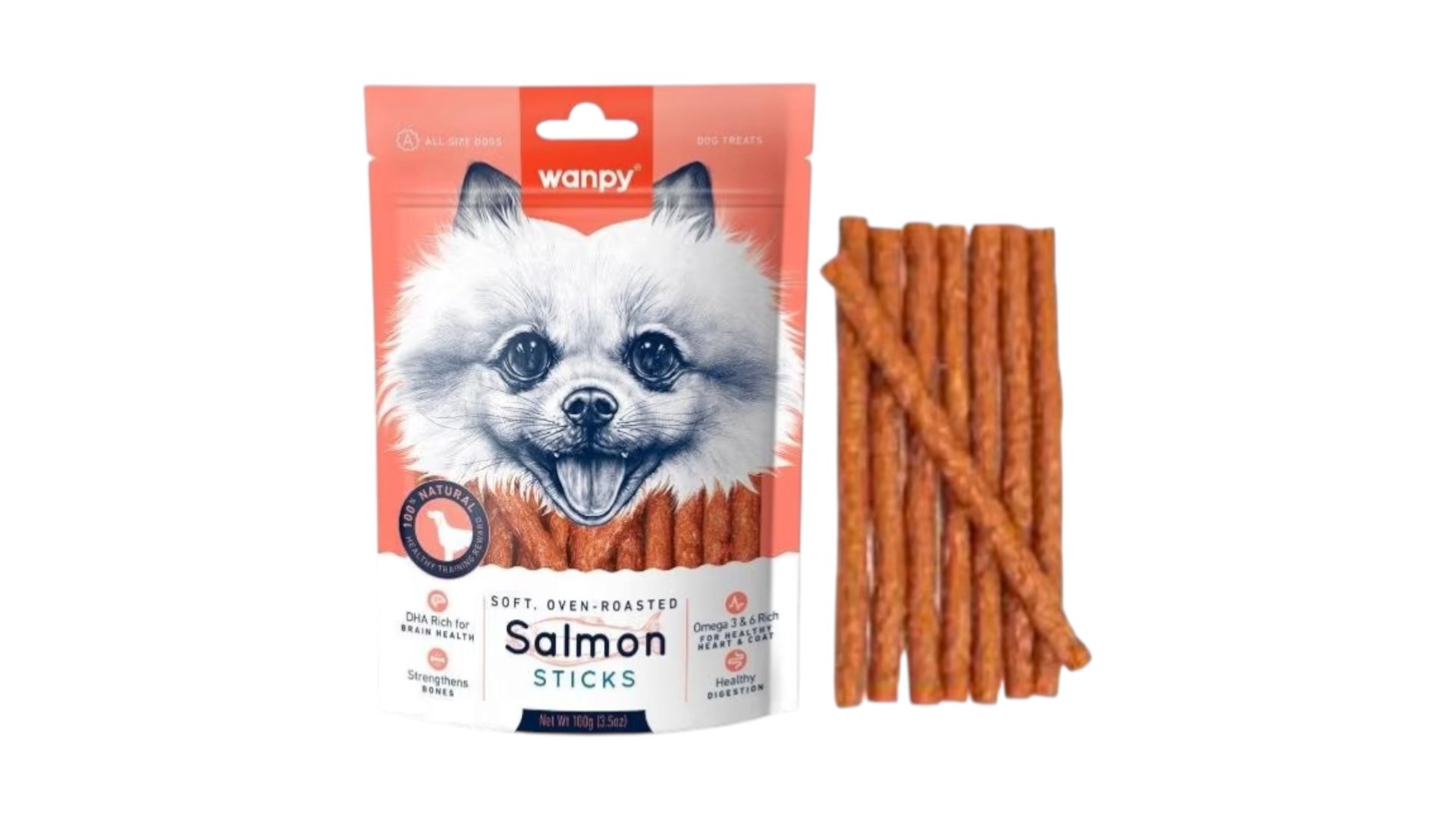 Wanpy Salmon Sticks 100qr