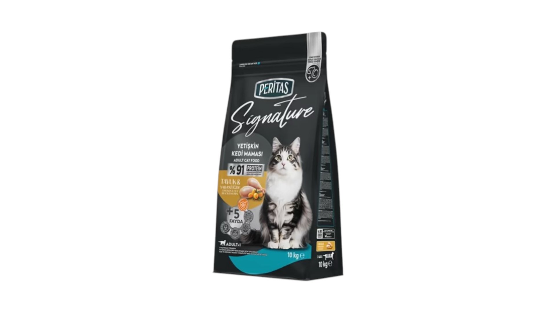 Peritas Signature yetkin pişiklər üçün, toyuq əti və yabani iğdə ilə1kg