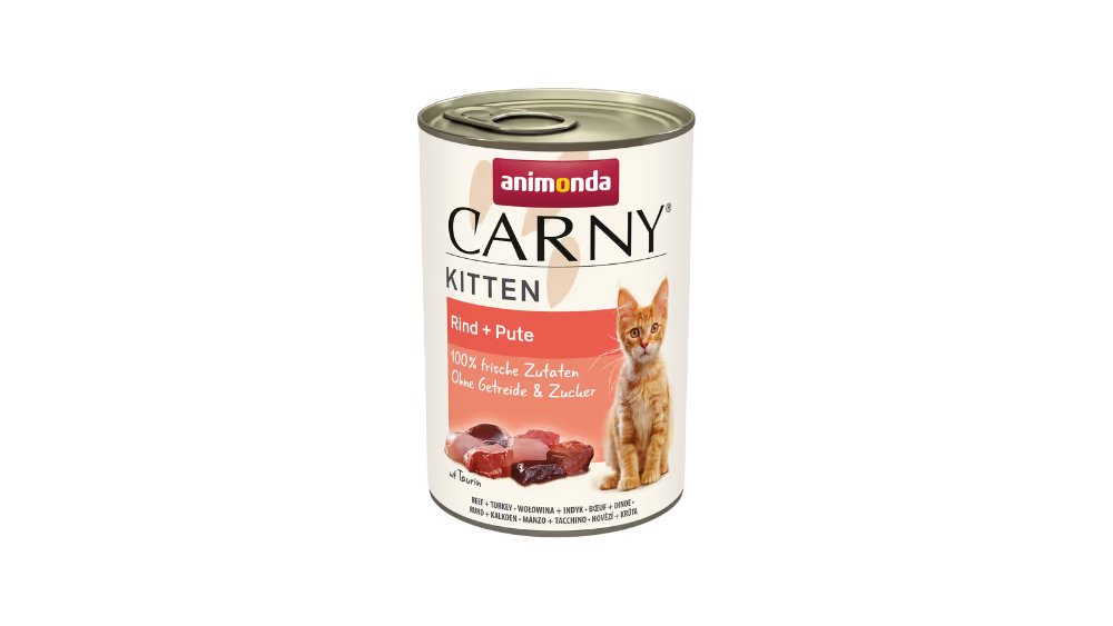Animonda Carny Kitten Cat Mal və Hinduşka əti ilə nəm yem 400 qr