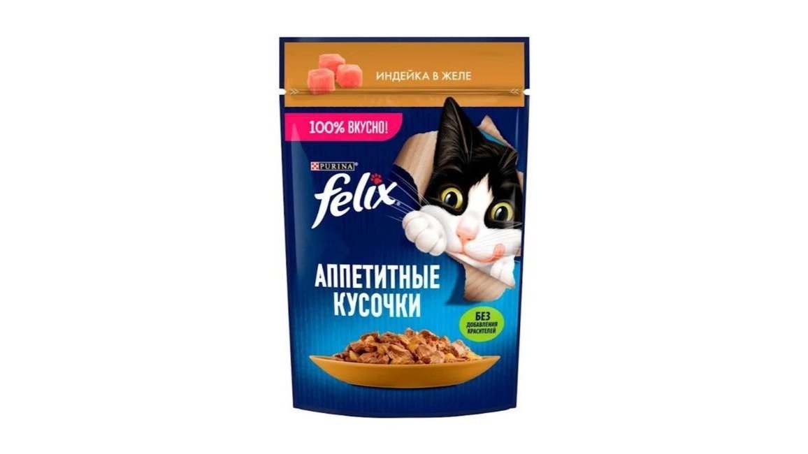 Felix dadlı hinduşka əti dilimləri, jeledə 75 qr