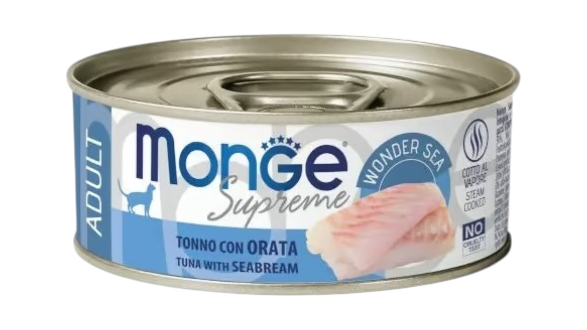 Monge Supreme Adult Cat Tuna with Seabream 80g