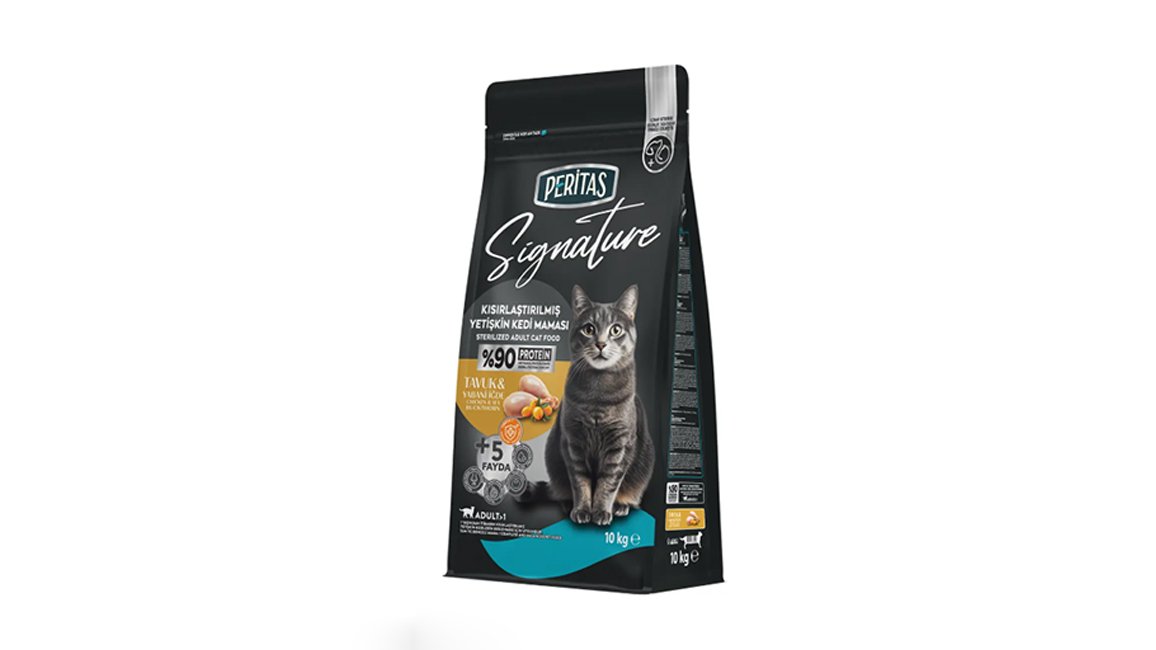 Peritas Signature, toyuq və yabani iğde, qısırlaşdırılmış və axtalanmış pişiklər üçün 1kg