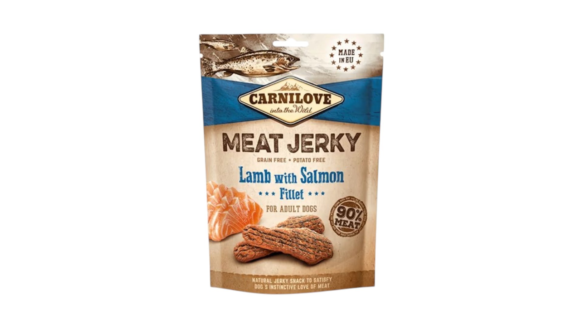 Carnilove Meat Jerky Lamb Salmon Dog 100 Gr