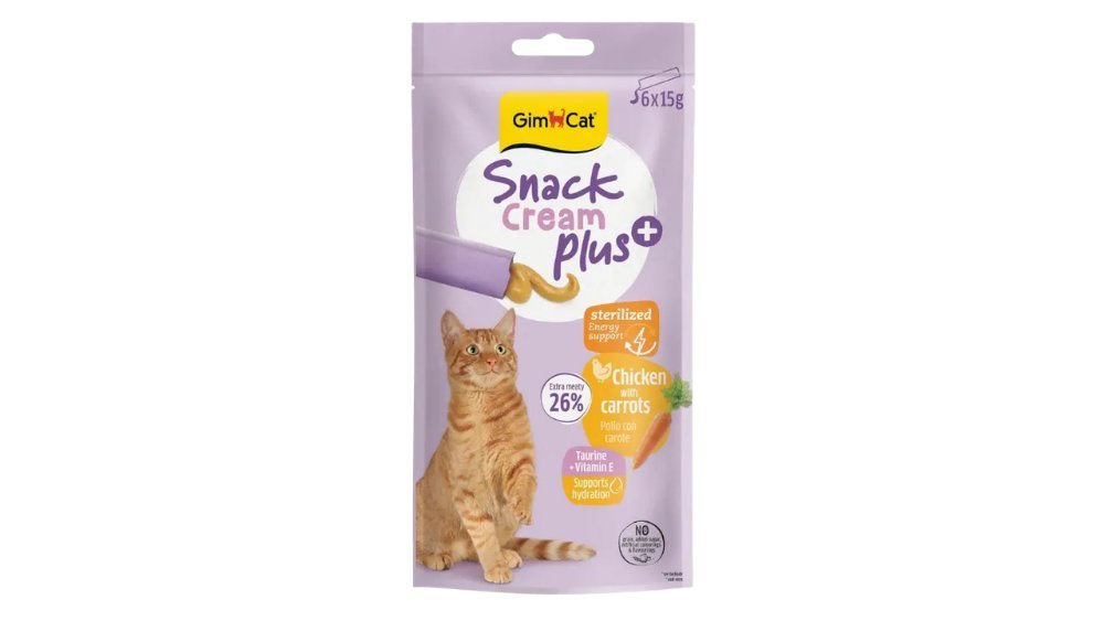 Gim Cat Snack Cream Sterilized Toyuq Ətli və Kök Tərkibli 6x15qr