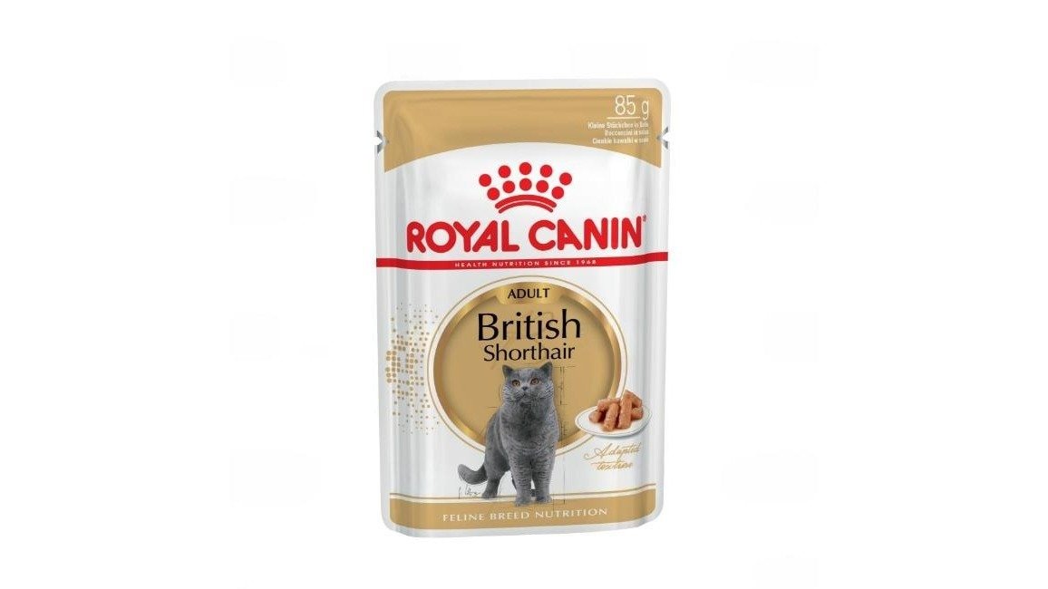 Royal Canin British Shorthair Adult Yetkin Qısatüklü Ingilis Pişiyi Üçün Nəm Yem 85qr