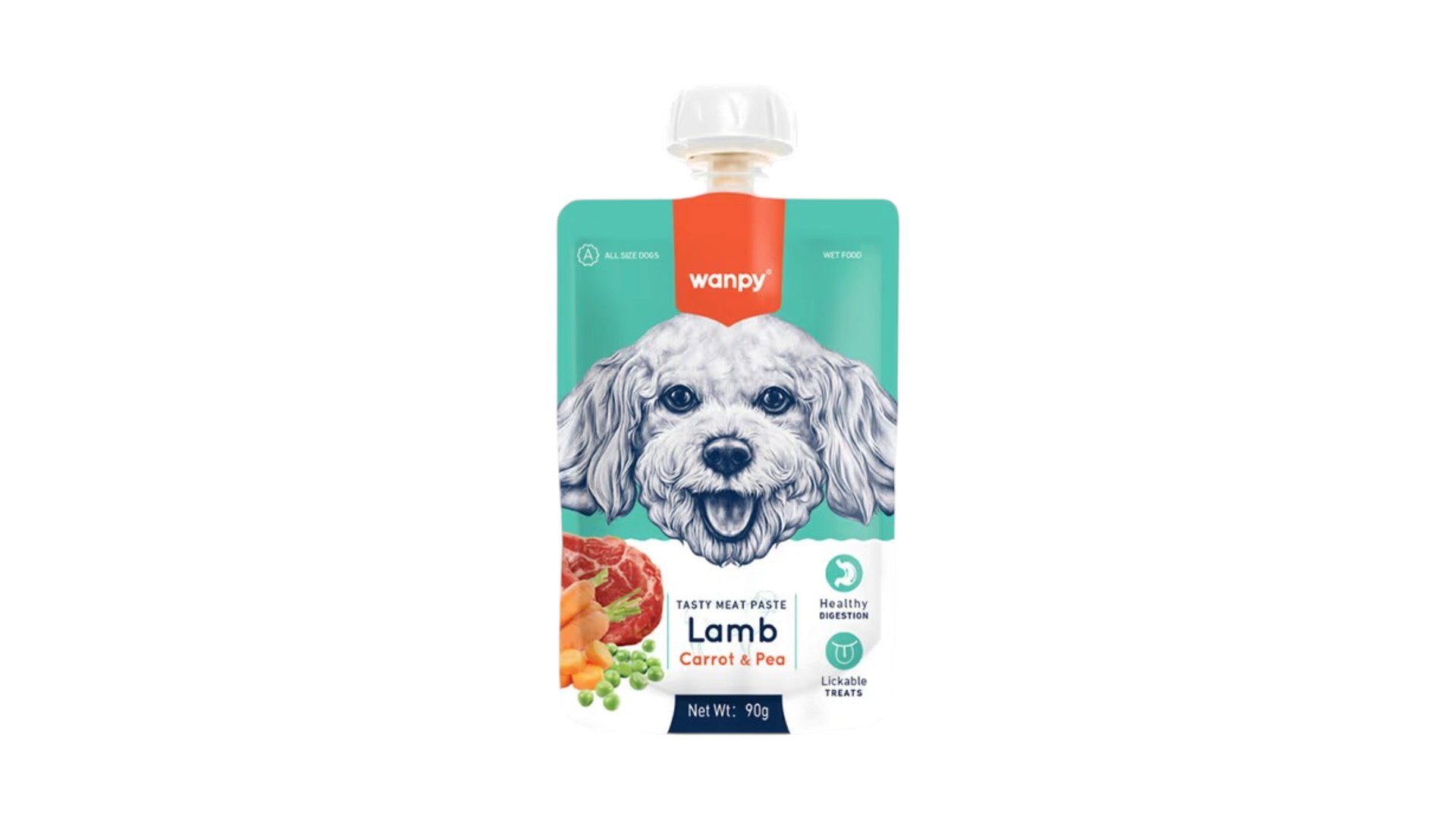 Wanpy Tasty Meat Paste Lamb Carrot&Pea 90 q