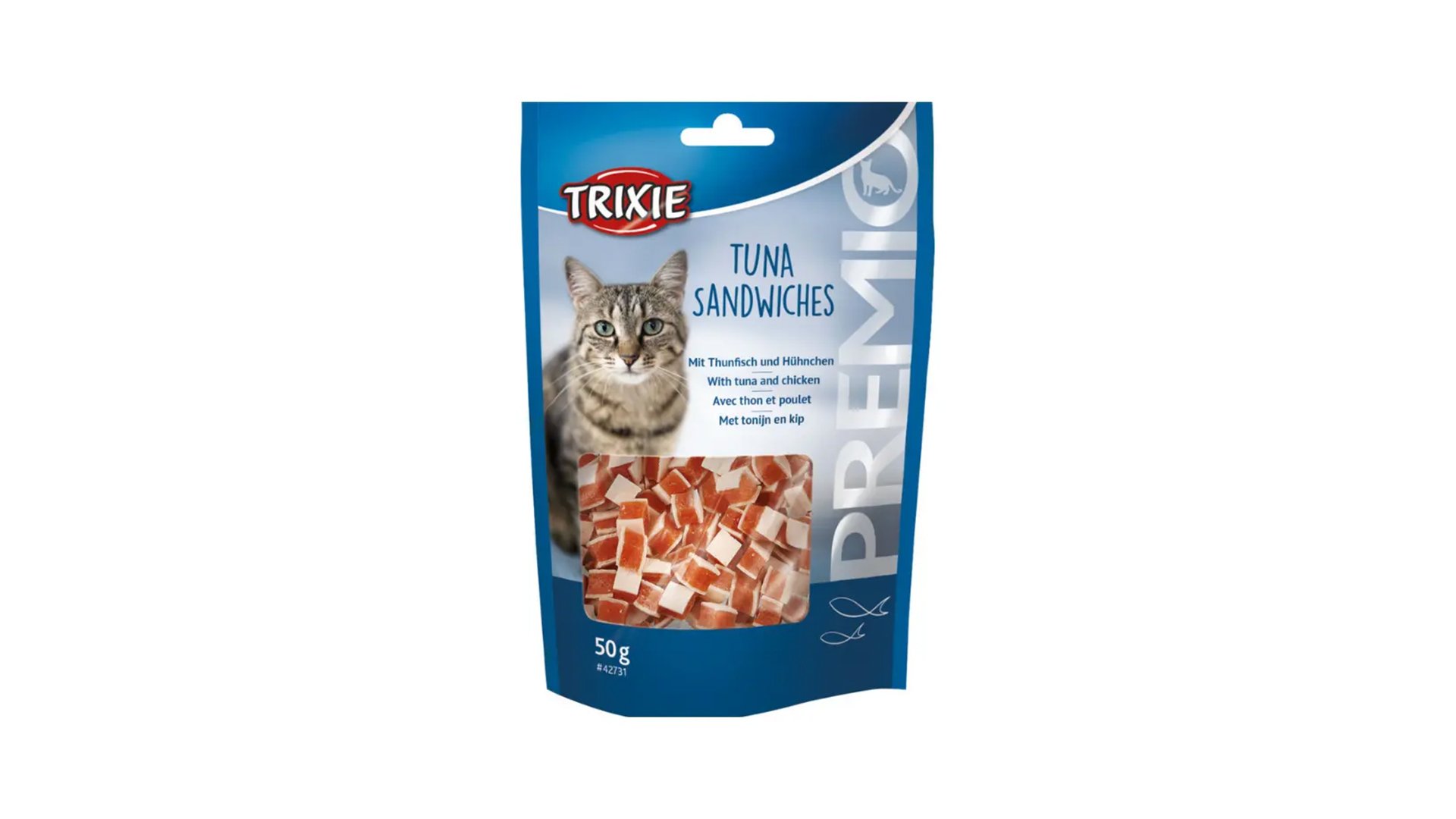 Trixie Tuna Sandwiches - ton balığı və toyuq ilə pişiklər üçün ləzzətli qəlyanaltı 50 gr