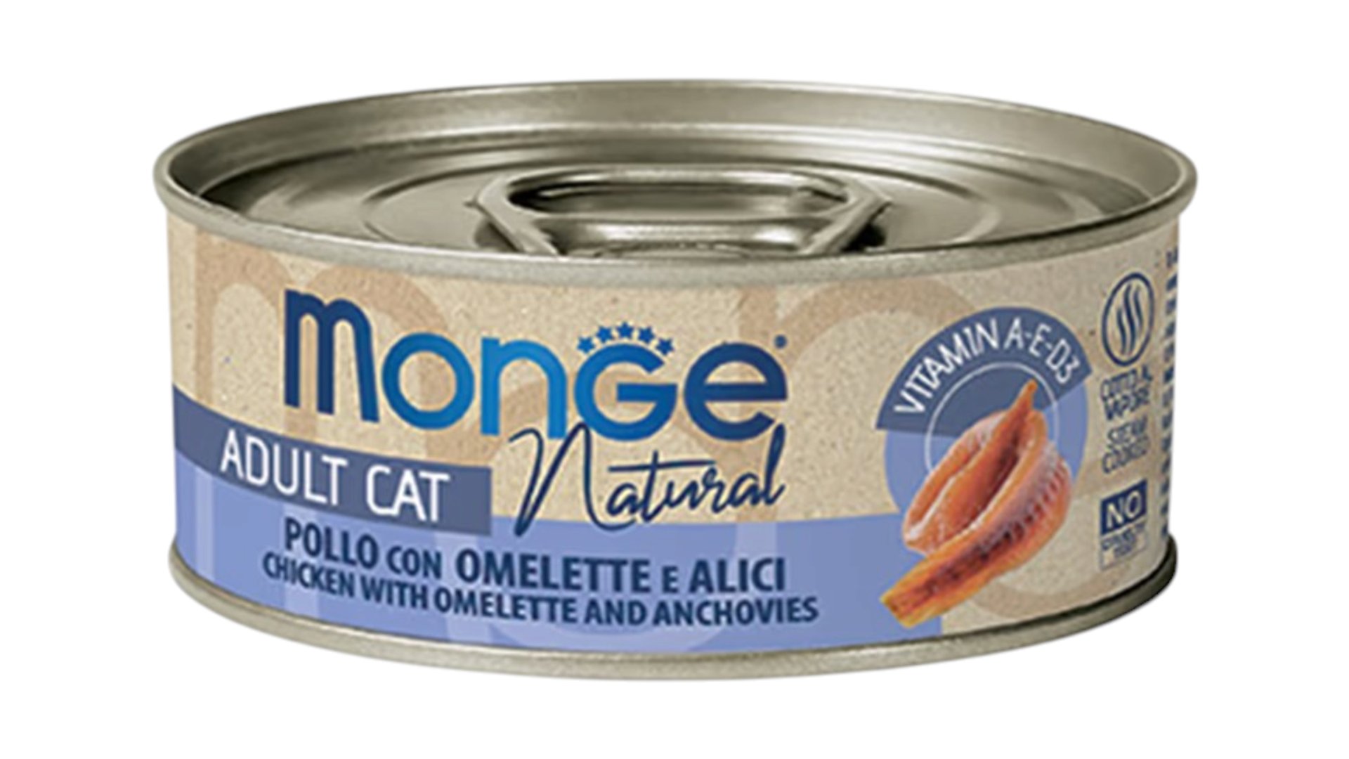 Monge Natural Chicken with Omelette and Anchovies 80 g