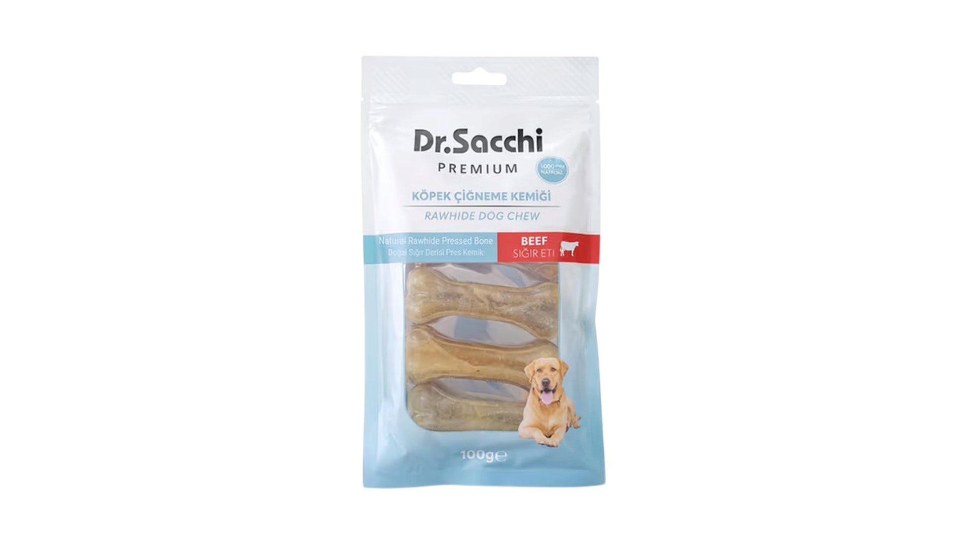 Dr.Sacchi Premium Beef Rawhide Dog Chew in 5 / 115gr