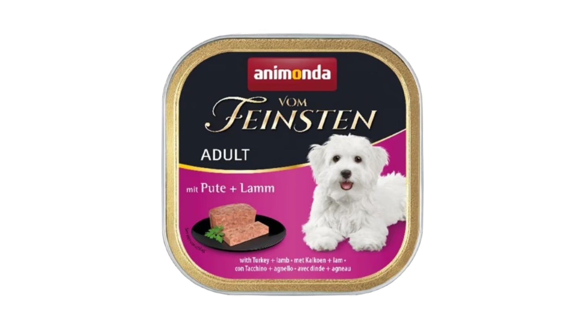 Animonda Vom Feinsten Yetkin İtlər üçün Hinduşka və quzu əti ilə 150qr