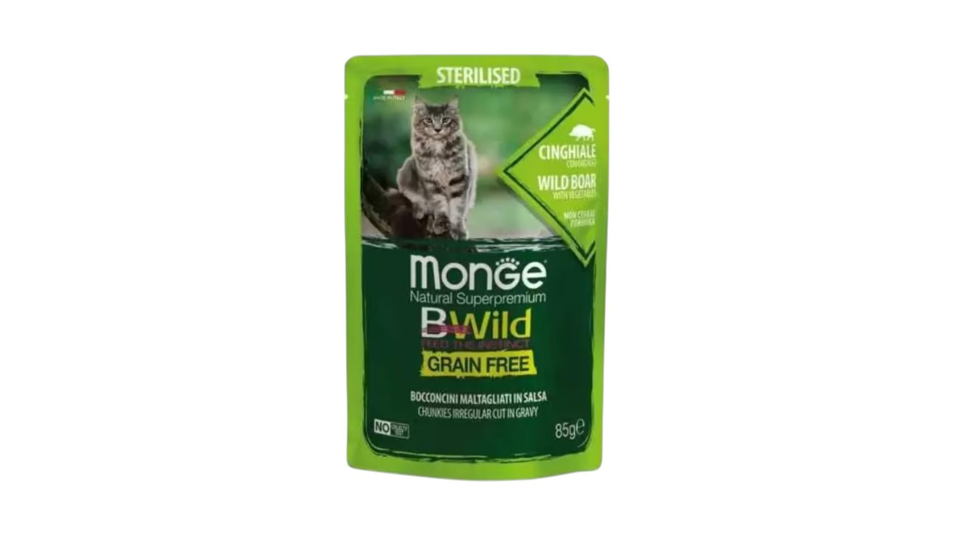 Monge BWild Pouch Sterilised Wildboar 85gr