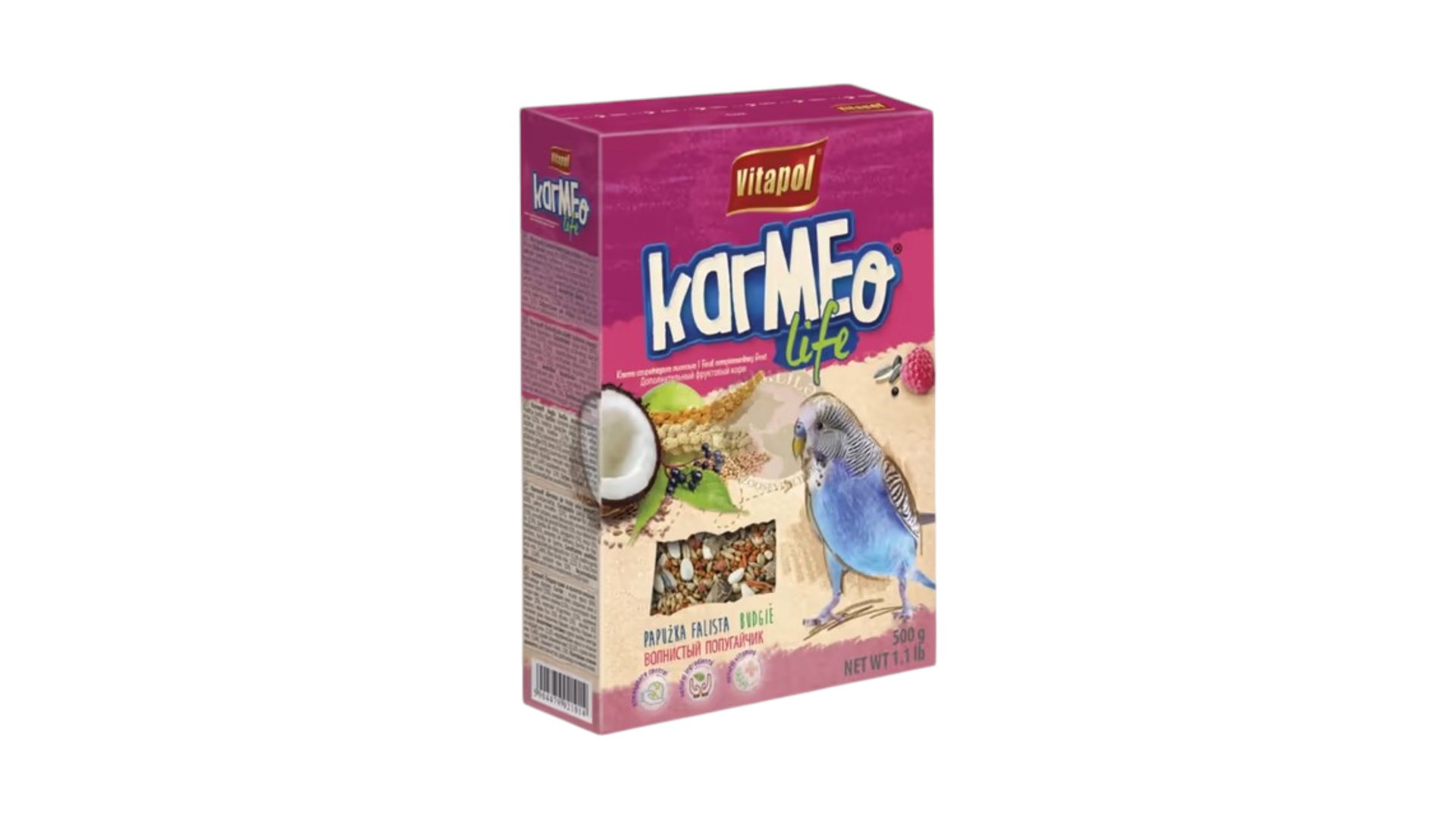 Vitapol Karmeo Life Dalğalı Tutuquşlar üçün 500qr