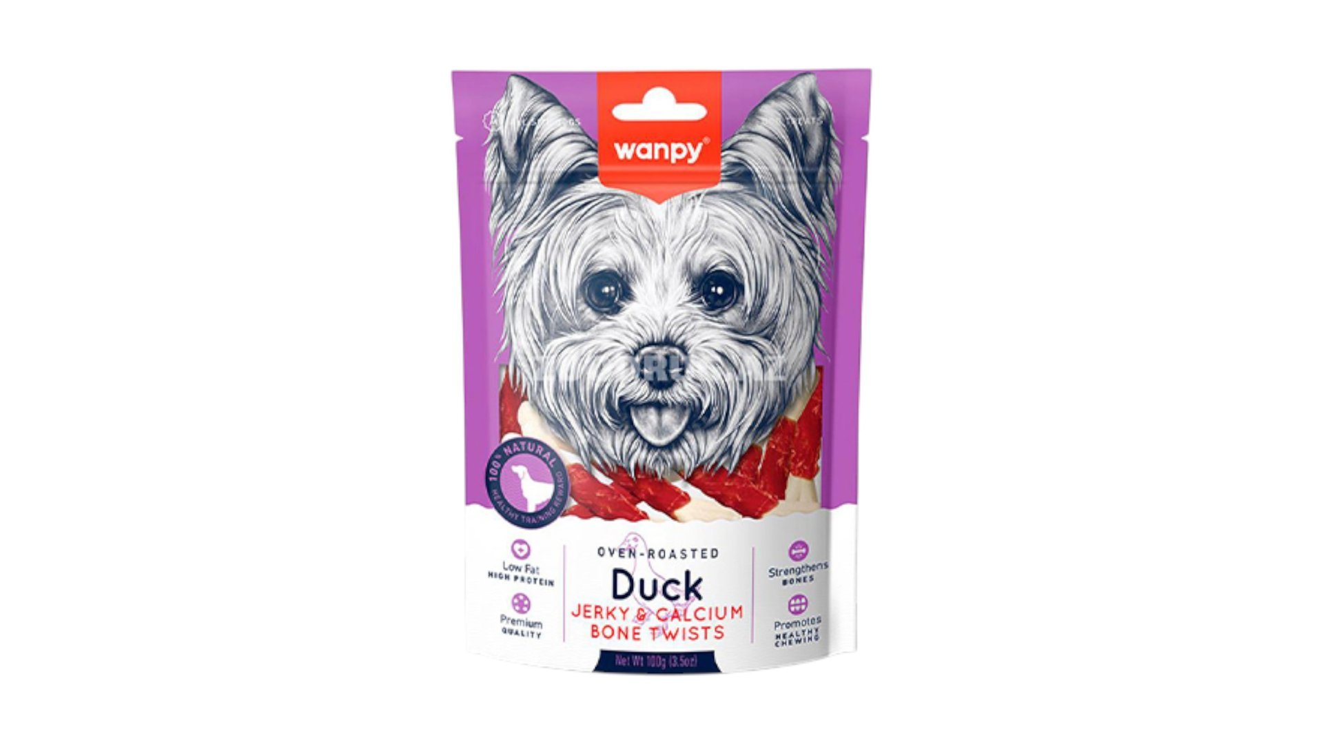 Wanpy Duck&Сalcium Bone Twists, 100qr