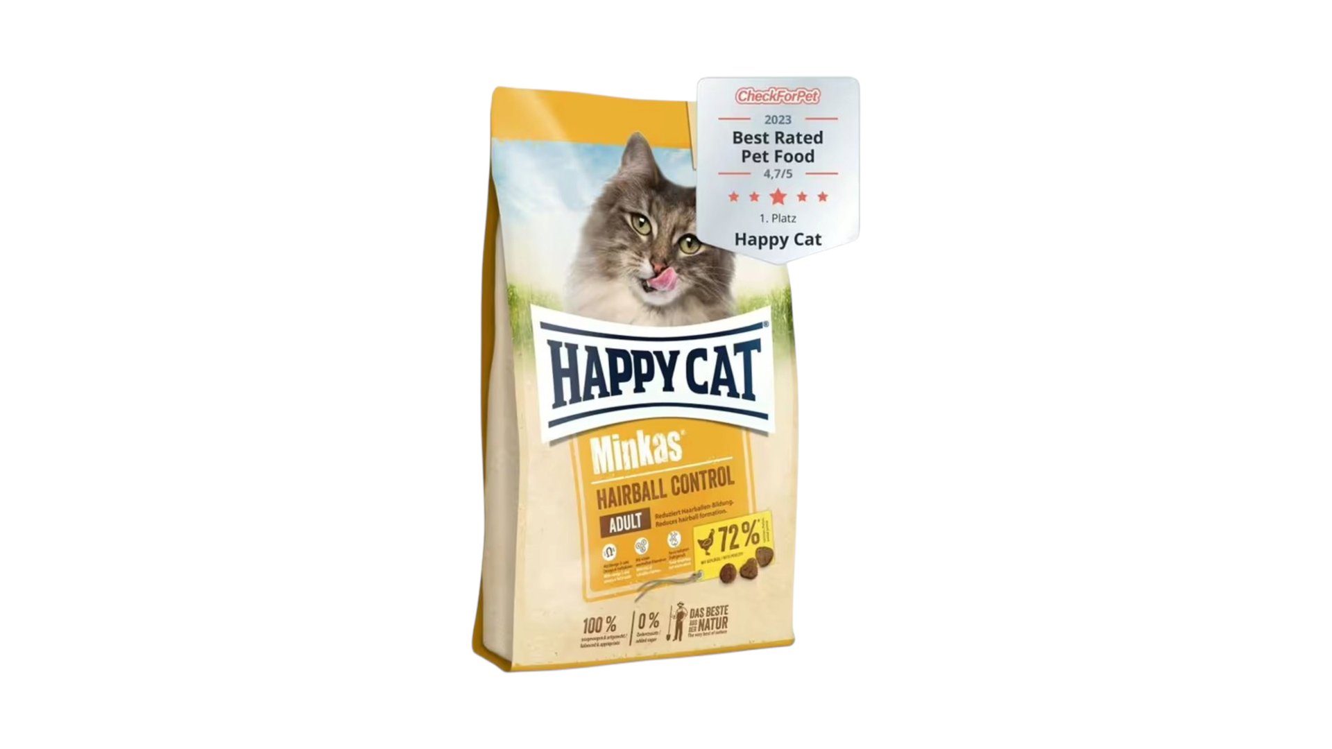 Happy Cat Minkas Hairball Control Poultry 1kg