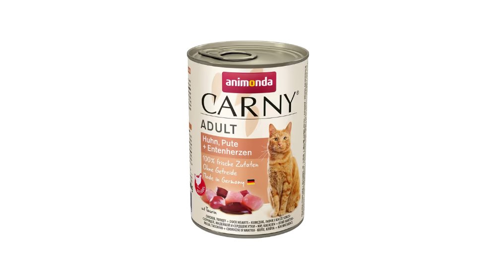 Animonda Carny Adult Cat Toyuq,hinduşka ördək ürəkləri ilə nəm yem 400 qr