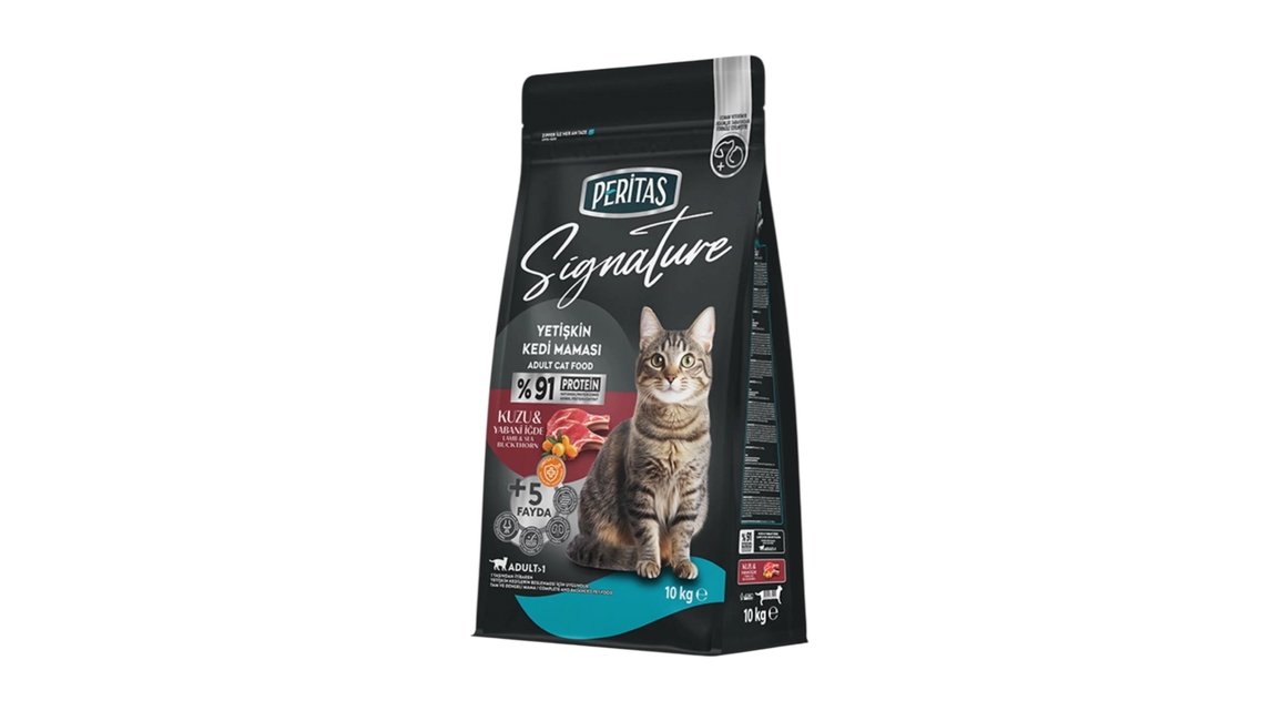 Peritas Signature yetkin pişiklər üçün, quzu əti və yabani iğdə ilə1kg
