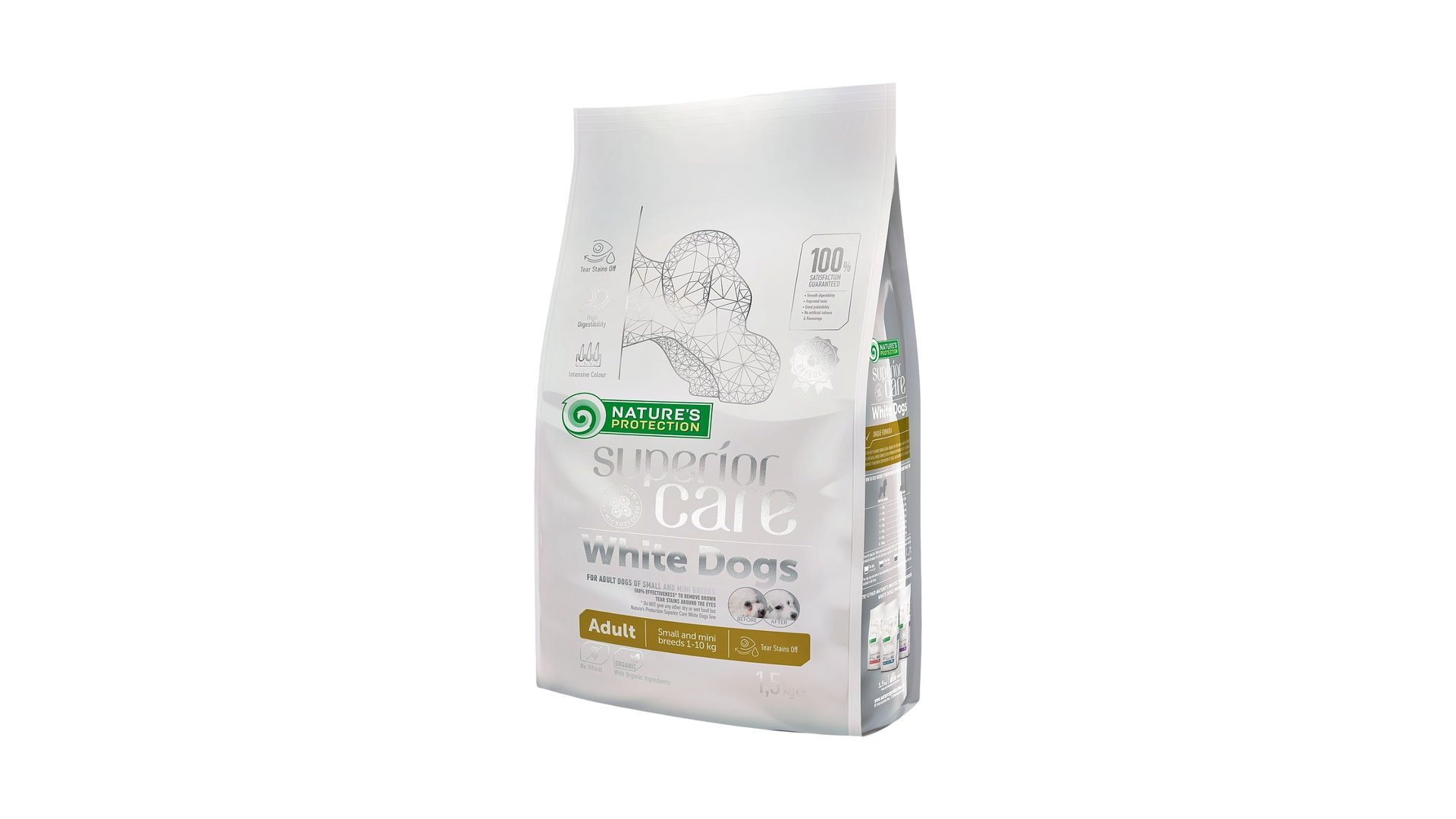 Nature's Protection White Dogs Adult Lamb 1.5kq (qapalı paket)