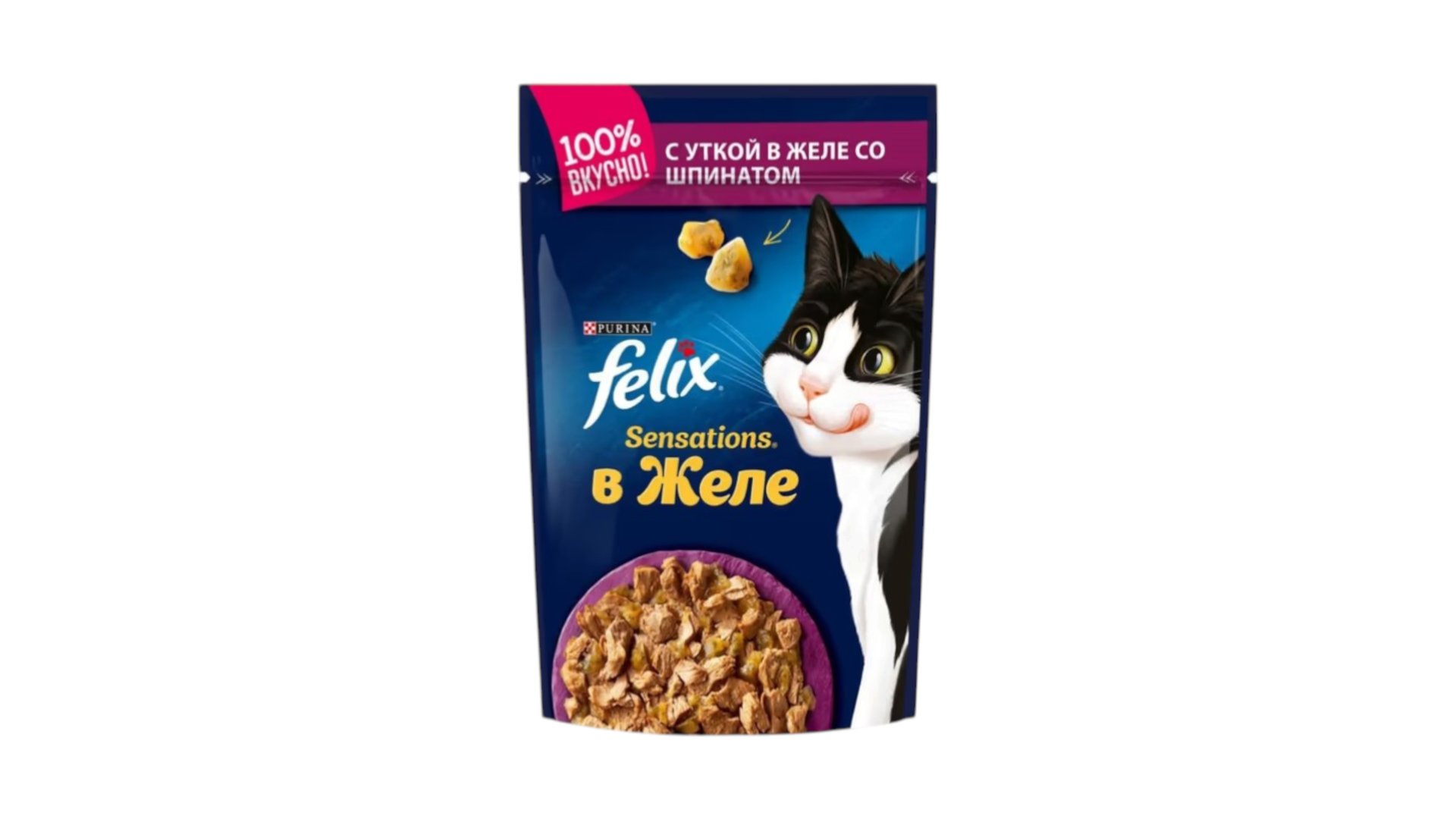 Felix Sensation kök və ördəklə sousda, 75 qr