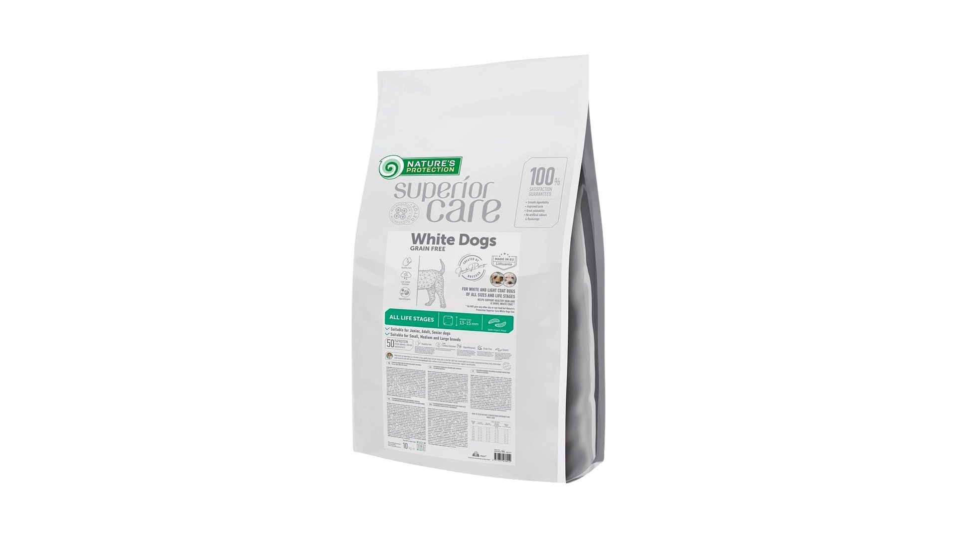 Nature's Protection White Dogs Grain Free Insect All Sizes and Life Stages(Junior,Adult,Senior), Çəki ilə 1kg