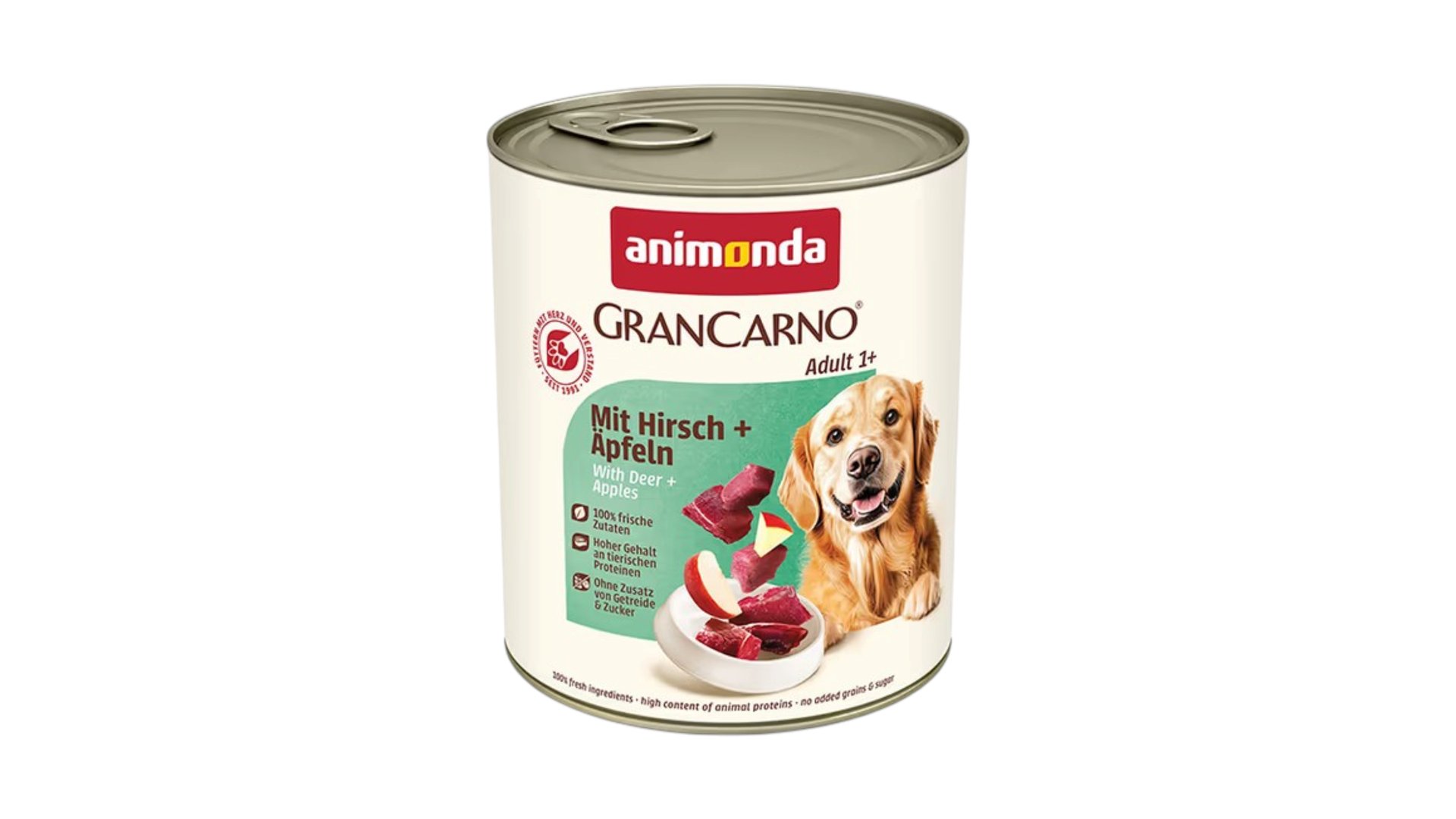 Animonda GranCarno Adult mit Hirsch + Äpfeln 800gr