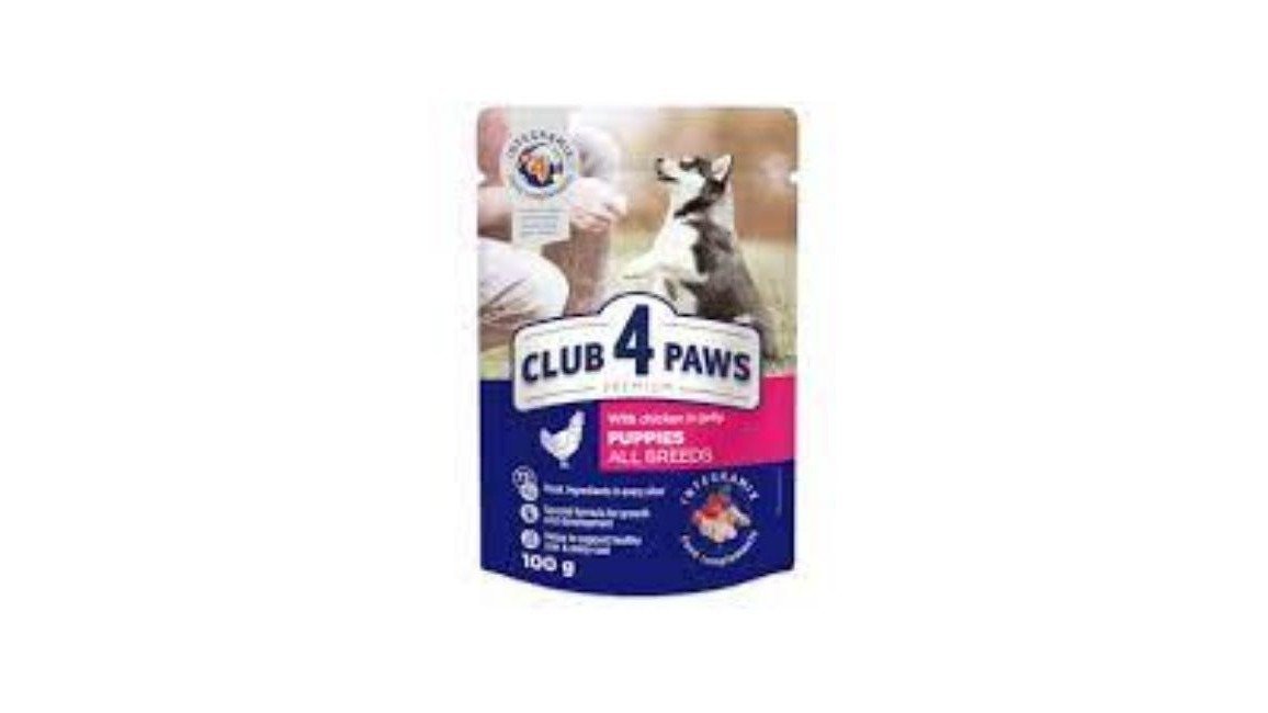 Club 4 Paws Jele It Puppies Toyuq 100 qr