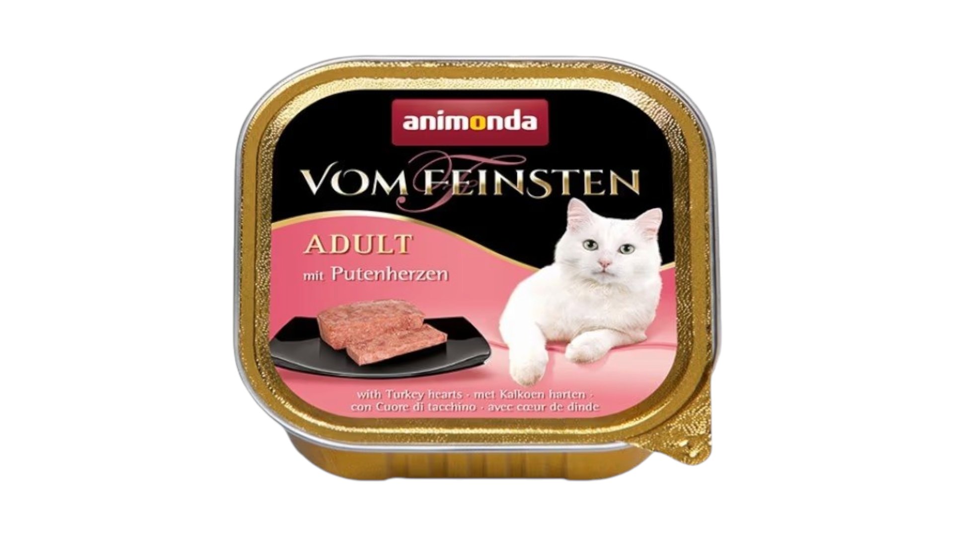 Animonda Vom Feinsten Pişiklər üçün Hind Quşu Ürəyi ilə Paştet 100qr