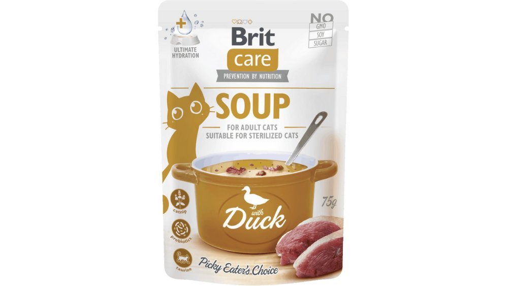 Brit Care Pişiklər üçün Yetkin Ördək Şorbası, 75 q