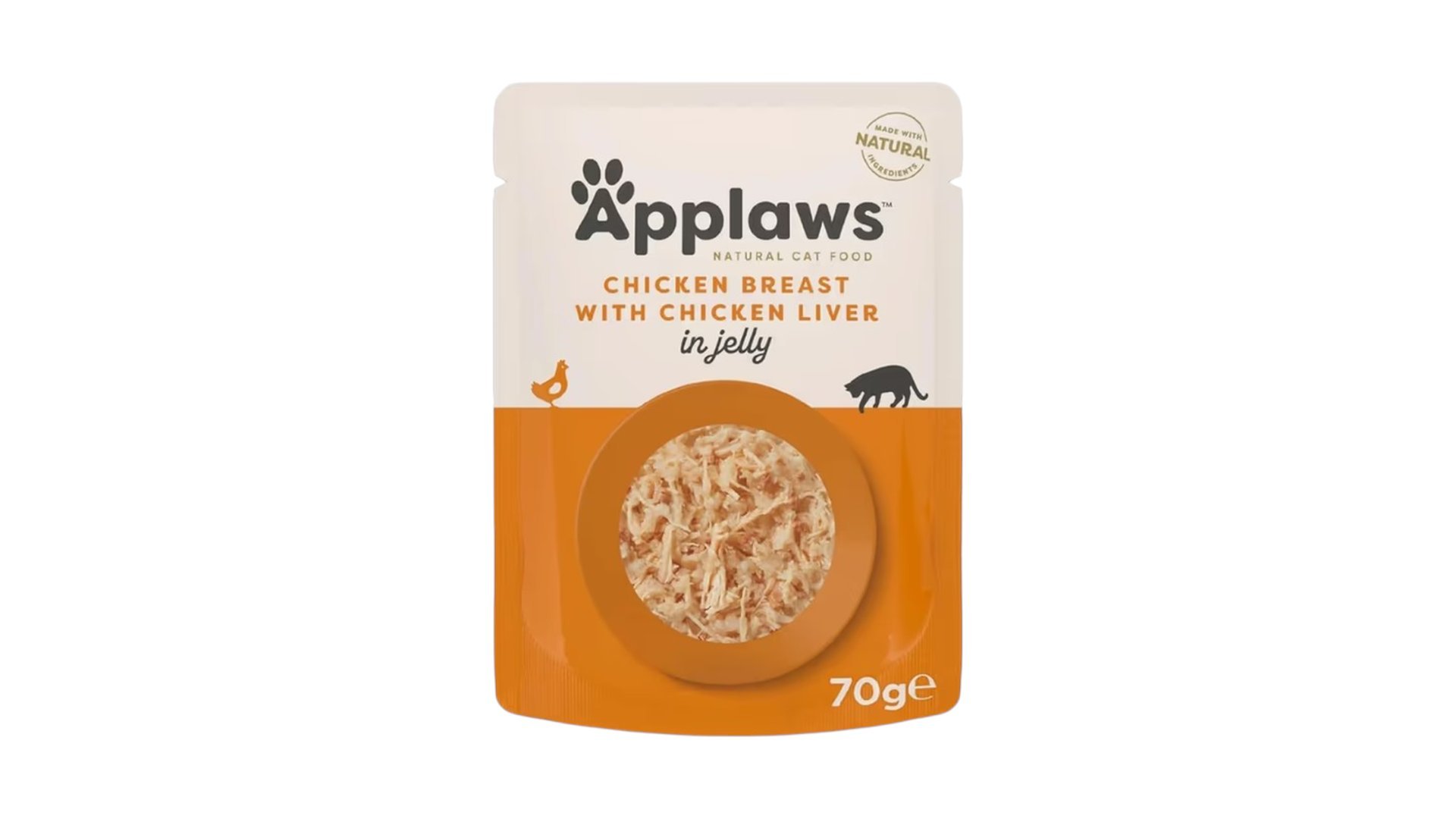 Applaws Pişiklər üçün Toyuq sinəsi+Toyuq ciyərli Jele 70gr