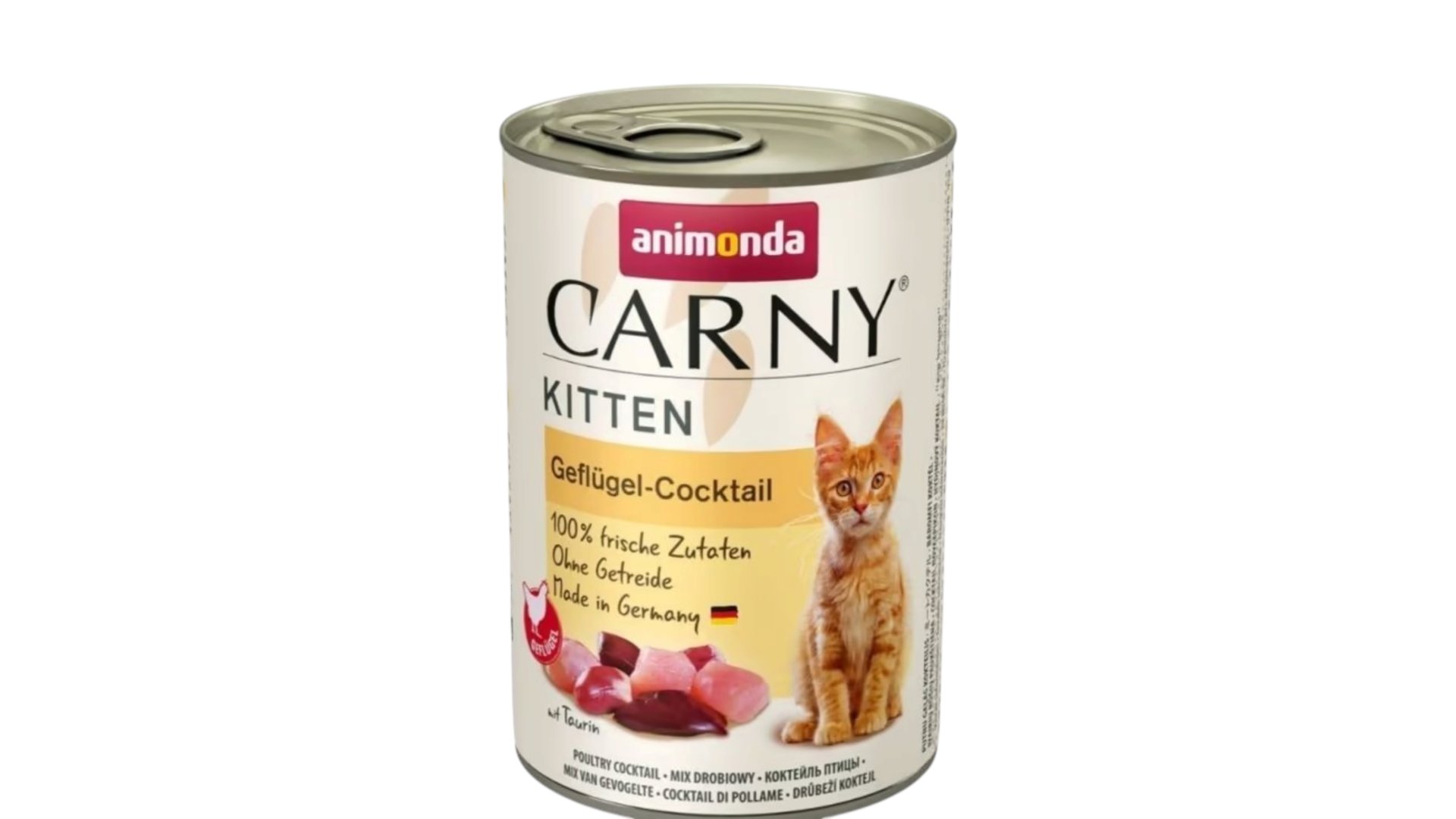 Animonda Carny Kitten Toyuq, Hinduşka və Ördəkli Pişiklər üçün Pate, 400 q