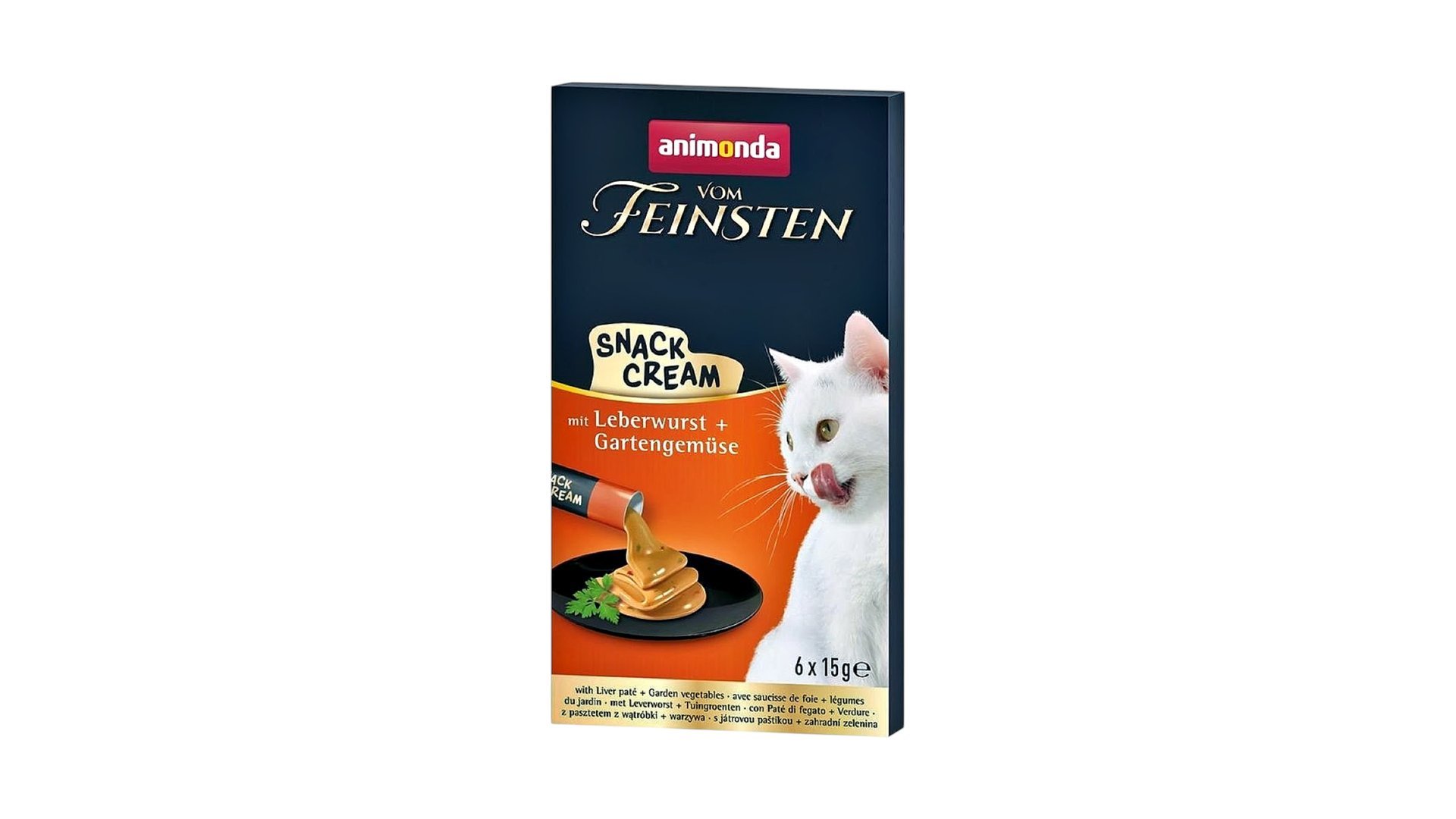 Animonda Snack Cream Vom Feinsten with Liver paté + Garden vegetables 15gr
