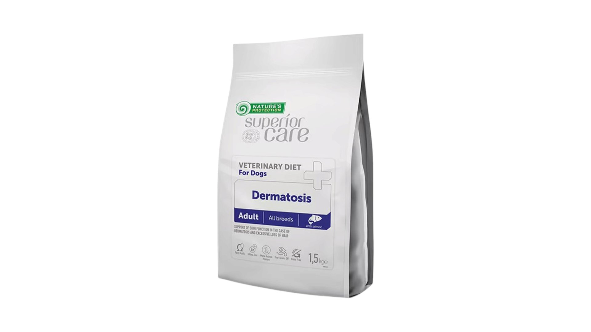 Nature's Protection VETERINARY DIET Dermatosis Salmon Adult All Breed Dogs 1.5 kg (qapalı paket)