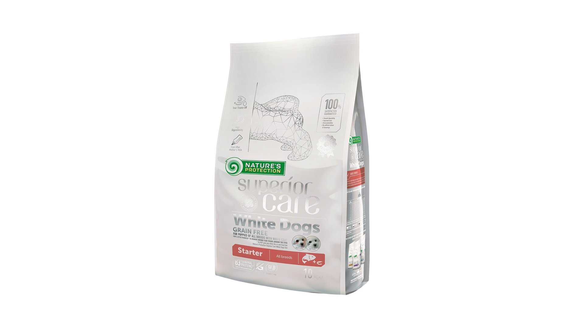 Nature's Protection White Dogs Grain Free Starter Salmon, Çəki ilə 1kg