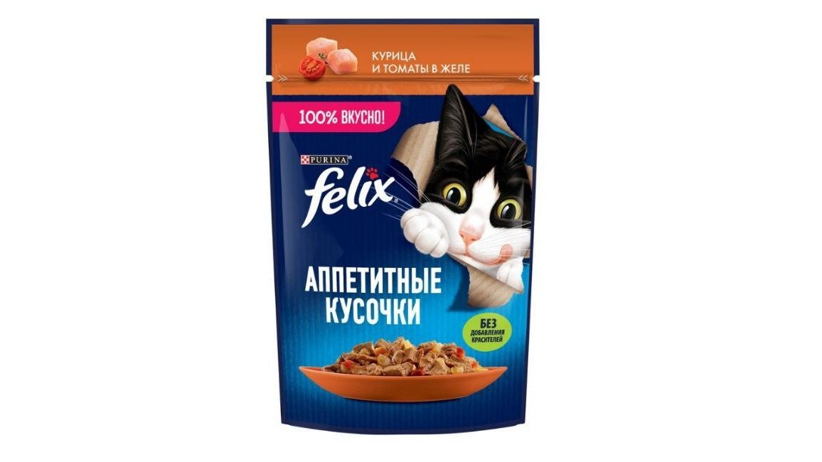Felix dadlı toyuq tomatlı jele 75 qr