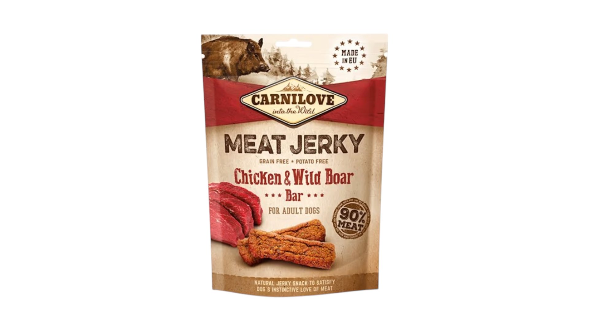 Carnilove Jerky Chicken Wild Boar Bar For Dog 100 Gr