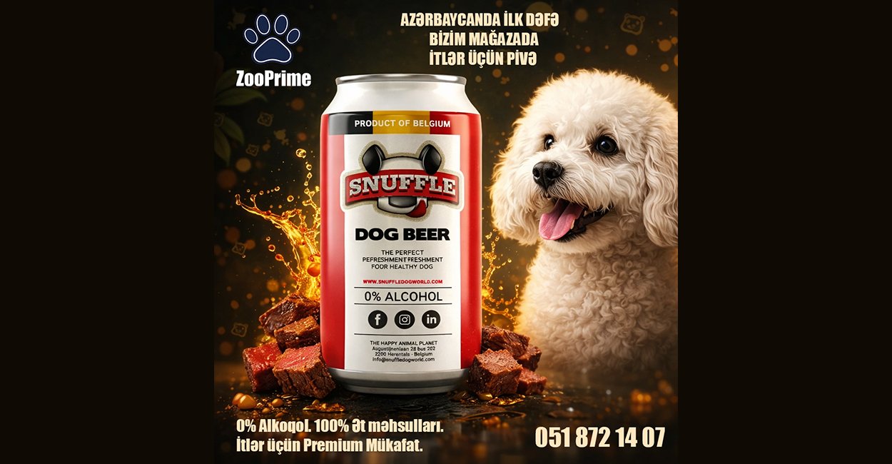 SNUFFLE DOG BEER BEEF BANKA 250ML