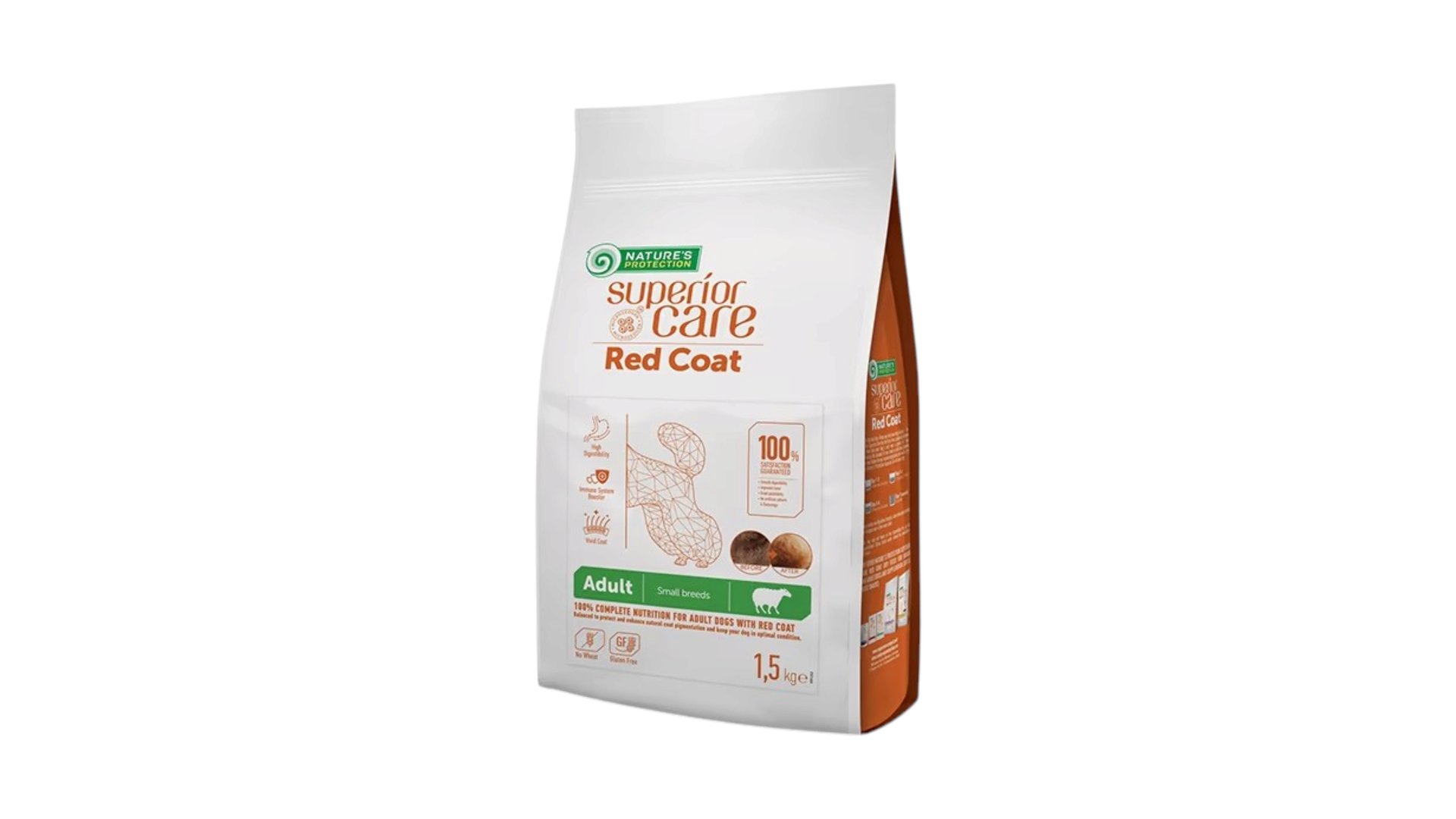 Nature's Protection Red Coat Adult Smal Breeds Lamb 1.5kq (qapalı paket)