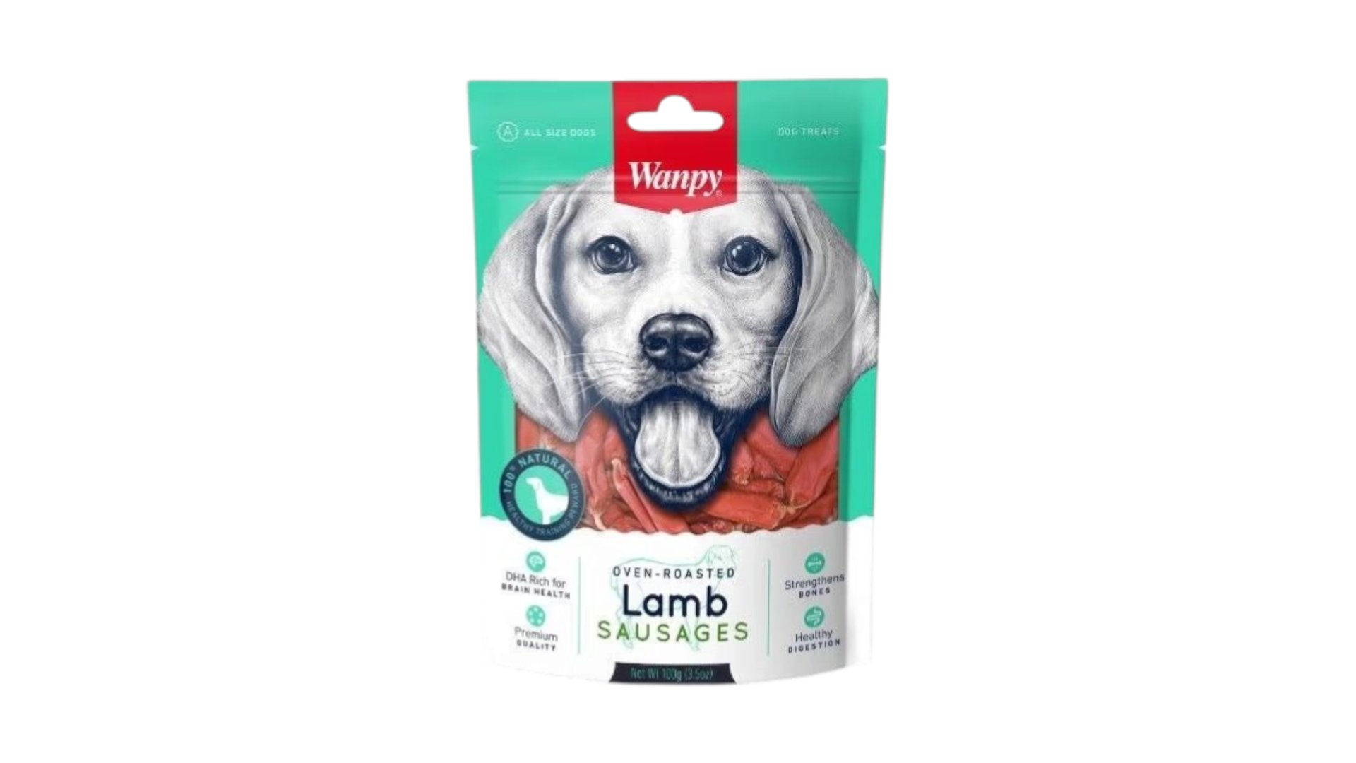 Wanpy Oven-Roasted Lamb Sausages 100 qr