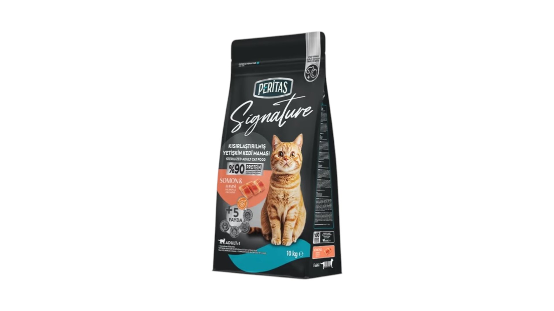 Peritas Signature, qızılbalıq və ançous, qısırlaşdırılmış və axtalanmış pişiklər üçün 1kg