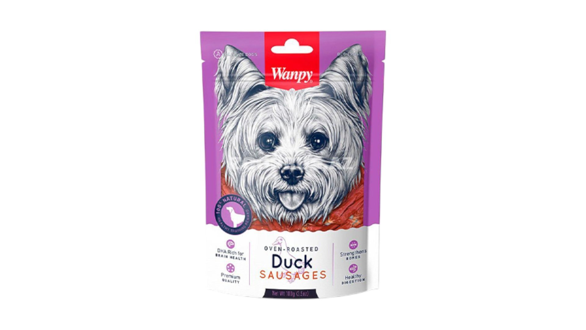 Wanpy Duck Sausages, 100qr
