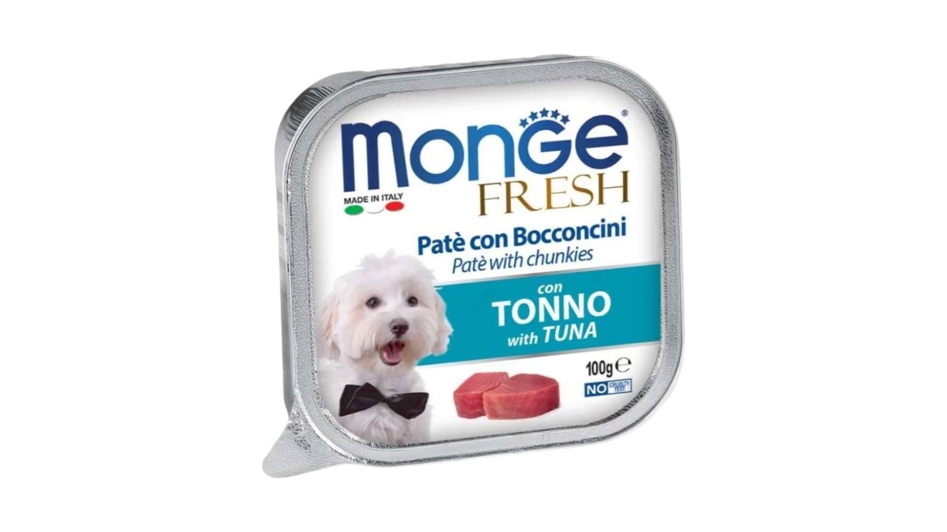 Monge Fresh itlər üçün tuna paştetində yumşaq parçalar, 100 q