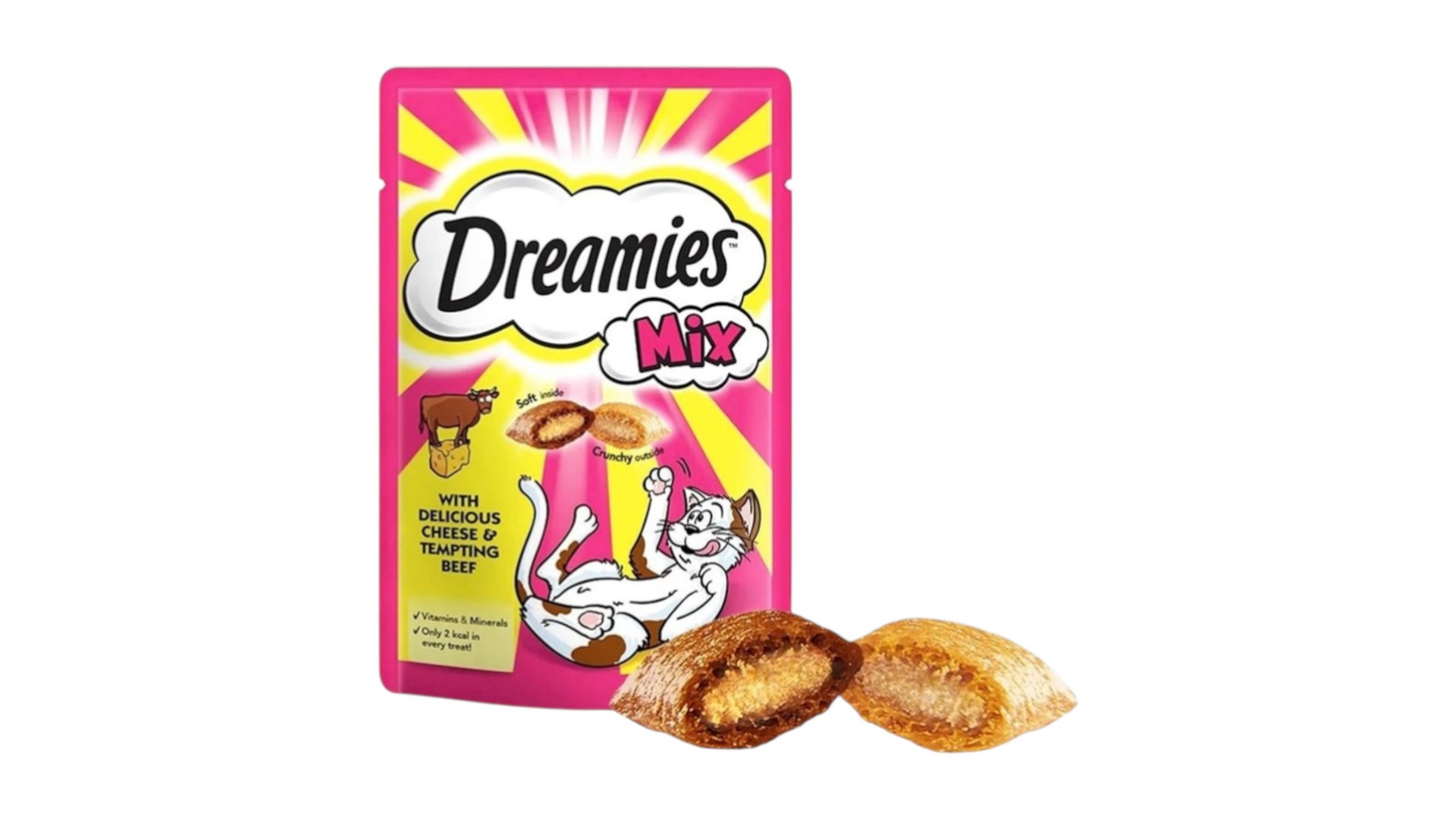 Dreamies With Delicious Cheese & Beef, 60 q